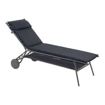 Leżak MIAMI II High BeComfort® Dark Grey LFM5174-8902